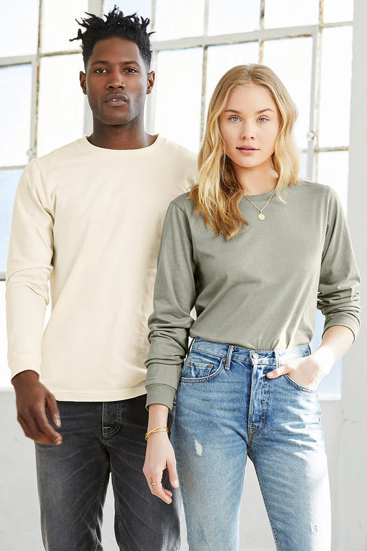 Customized T-shirt Unisex Adult, Personalized UNISEX JERSEY LONG SLEEVE TEE, AKM-LJ