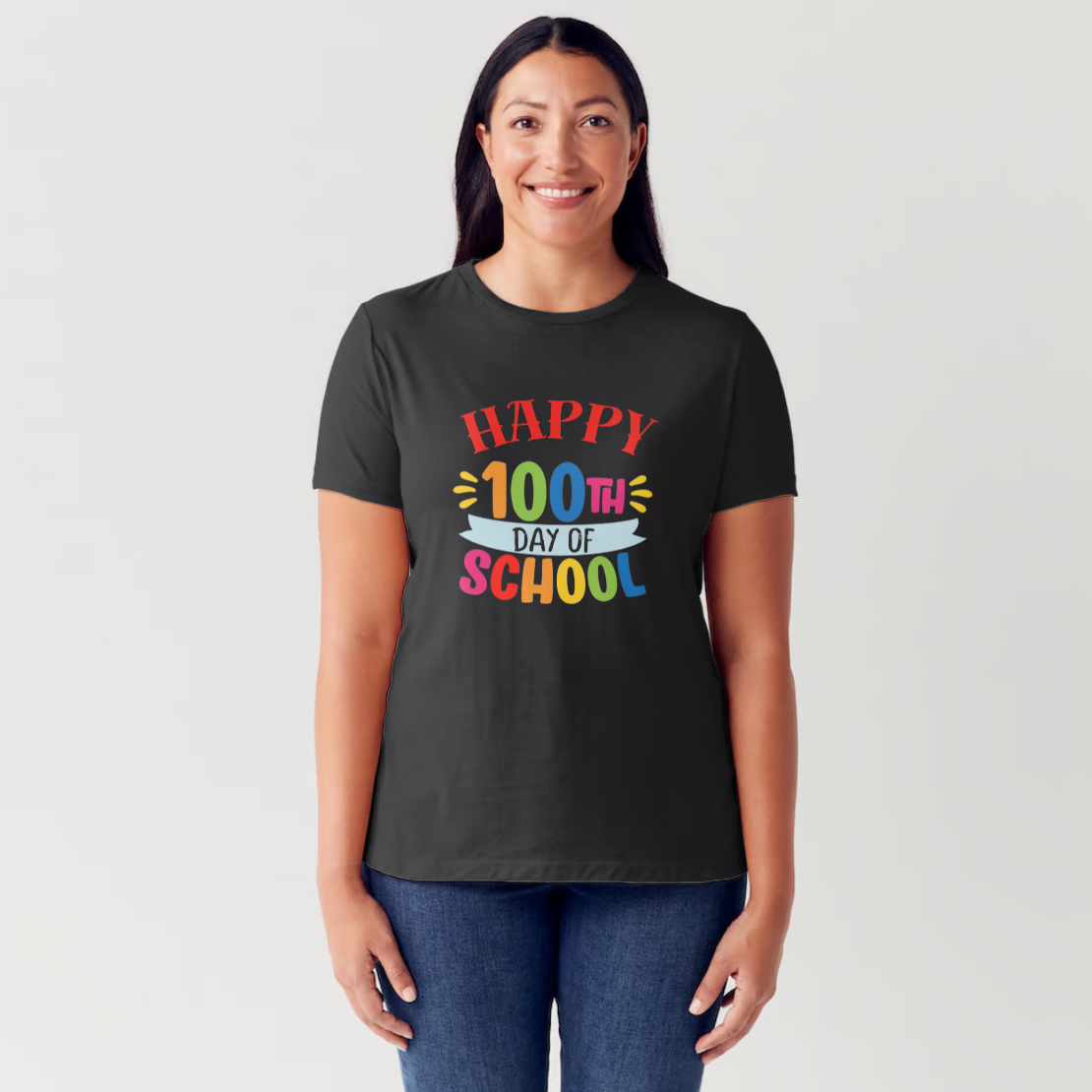 Custom T-Shirt Design for 100th Day of School, Special Occasions, or Everyday Wear, AKM-100