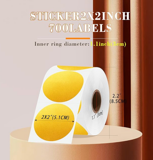 Customized Sticker Label, 2 inch, Circle Sticker