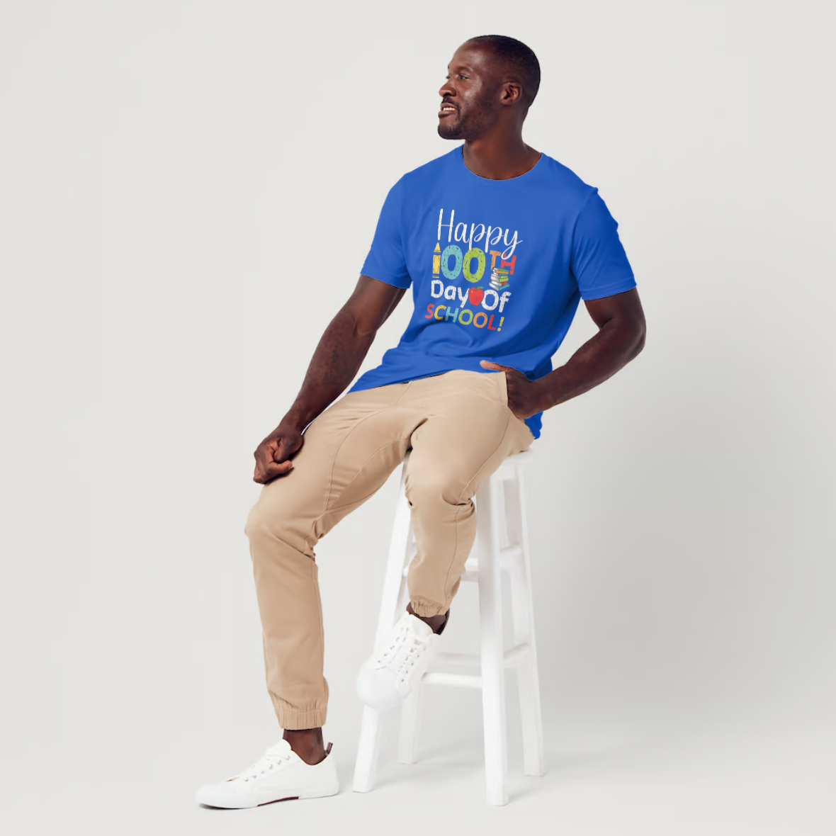 Custom T-Shirt Design for 100th Day of School, Special Occasions, or Everyday Wear, AKM-100